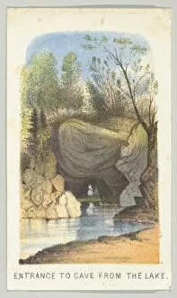 Grotto Collection: Entrance to Cave from the Lake, from the series, Views in Central Park, New York, Part 2