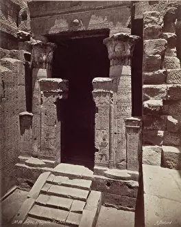 Sandstone Prints: Entrance to the Chapel of the New Year in the Temple of Ed Edfu
