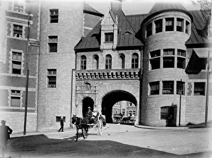 Old City Prints: Entrance to Chateau Frontenac, Quebec, between 1880 and 1901. Creator: Unknown