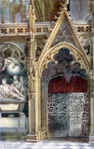 Entrance to the choir, Westminster Abbey, 1902. Artist: Alfred Hugh Fisher Entrance to the choir, Westminster Abbey, 1902. Artist: Alfred Hugh Fisher
