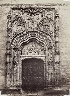Juan Laurent Prints: Entrance, Church of Santa Cruz, Segovia, between 1880 and 1890. Creator: Juan Laurent
