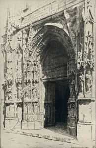 Entrance of the Church of St Merri, 1915. Artist: Otto J Schneider