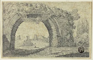 Graphite On Tan Wove Paper Prints: Entrance of the Circus of Caracalla, n.d. Creator: Unknown