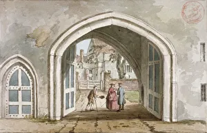 Entrance to Croydon Palace, Croydon, Surrey, c1800