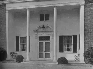 Long Island Prints: Entrance detail, Creek Club, Locust Valley, New York, 1925