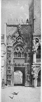 Entrance to the Doges Palace, c1870, (1911). Artist: David Law