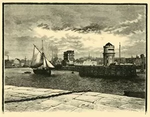 Entrance to Douglas Harbour, 1898. Creator: Unknown