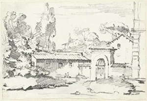 Vien Joseph Marie I Prints: Entrance to the Gardens of the Villa Giulia