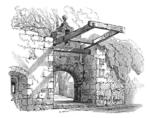 Entrance gate, Cawdor Castle, 1868. Creator:s Read