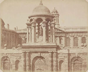 Oxford Gallery: Entrance Gateway, Queens College, Oxford, April 9, 1843