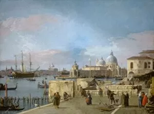 Antonio Collection: Entrance to the Grand Canal from the Molo, Venice, 1742 / 1744. Creator: Canaletto