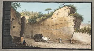 Fabris Prints: Entrance of the Grotta of Pausilipo, 1776