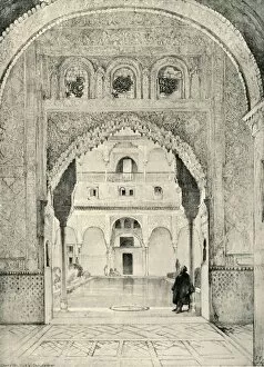 Alhambra Granada Collection: Entrance to the Hall of the Barque... 19th century, (1907). Creator: Unknown