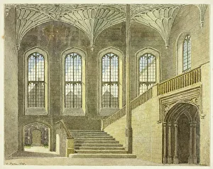 Entrance Hall Prints: Entrance Hall, Christchurch, Oxford, 1869. Creator: George Pyne