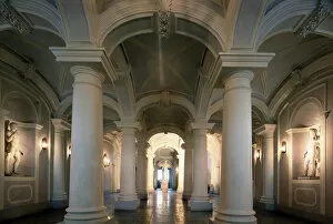 The Entrance hall of the Menshikov Palace in Saint Petersburg, 1716-1720. Artist: Giovanni Maria Fontana