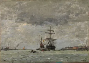 Entrance to the Harbor, 1890. Creator: Henry Ward Ranger