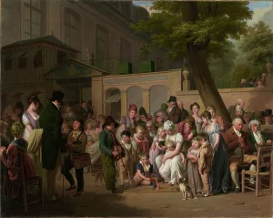 Boulevard Prints: Entrance to the Jardin Turc, 1812. Creator: Louis Leopold Boilly