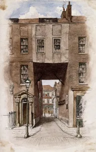 Streetlighting Prints: The entrance to Little Ormond Yard