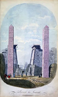 Entrance of Luxor, Egypt, 19th century. Artist: CH Smith