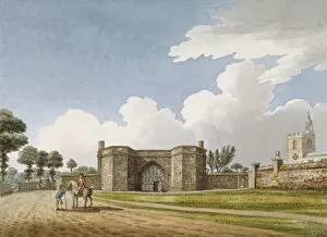 Gatehouse Collection: The entrance to Manor House, West Drayton, Middlesex, c1790