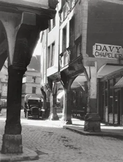 Cotes Darmor Prints: Entrance to the market place, Dinan, Brittany, France, 20th century
