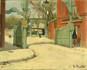 Entrance to the Park of the Moulin de la Galette. Artist: Rusinol, Santiago (1861-1931)