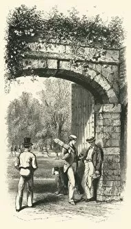 King Of England And France Gallery: Entrance to the Playing Fields, c1870