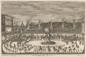 Choreography Prints: Entrance of the Prince of Tuscany, 1661. Creator: Stefano della Bella
