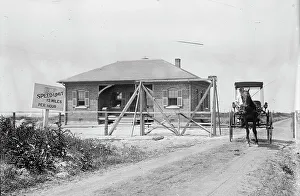 Military Base Prints: Entrance to proving ground, Sandy Hook