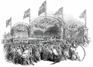 Ebenezer Landells Prints: Entrance of the Queen into the Great Central Railway Station