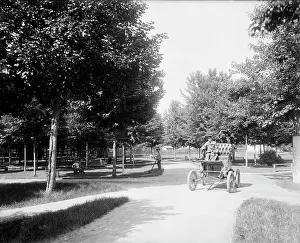 Sanatorium Prints: Entrance, Sanitarium Park, Alma, Mich. between 1895 and 1910. Creator: Unknown