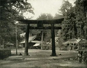 J Bibby And Sons Gallery: Entrance to a Shinto Temple, in the Nikko district of Japan, 1936. Creator: Unknown