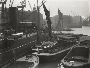 Stepney Prints: Entrance to St Katharines Dock, London, c1925