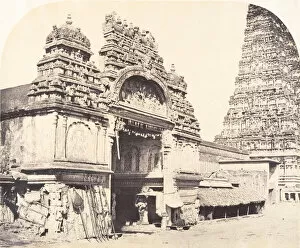 Entrance to the Temple of Minakshi in the Great Pagoda, January-March 1858. Creator: Captain Linnaeus Tripe