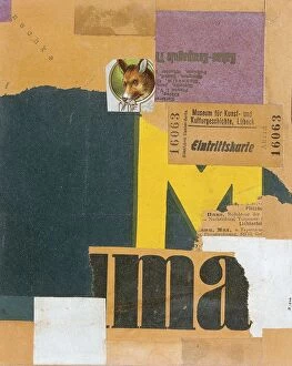 Images Dated 26th April 2019: Entrance Ticket (Mz 456), 1922. Artist: Schwitters, Kurt (1887-1948)