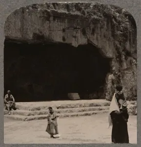 Realistic Travels Prints: Entrance to the Tombs of the Judges, c1900