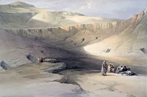 Entrance to the Tombs of the kings of Thebes, Bab-el-Malouk, 19th century. Artist: David Roberts