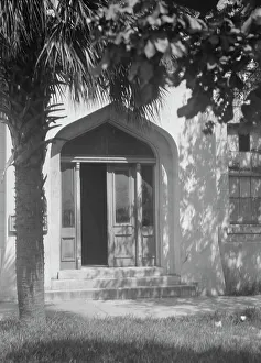 Entrance to an unidentified building, New Orleans or Charleston, South Carolina, c1920-c1926. Creator: Arnold Genthe