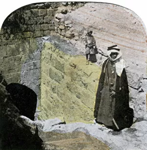 Images Dated 15th January 2008: Entrance to the Virgins Fountain, Jerusalem, Israel, late 19th century