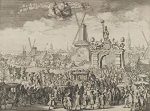 Carriages Collection: Entrance of William III into The Hague (Inhaling van S.K. Maj