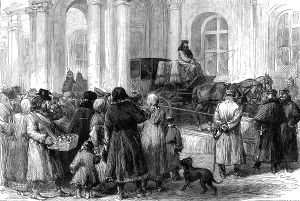 Street Vendor Prints: Entrance to the Winter Palace, St. Petersburg, 1881. Creator: Unknown