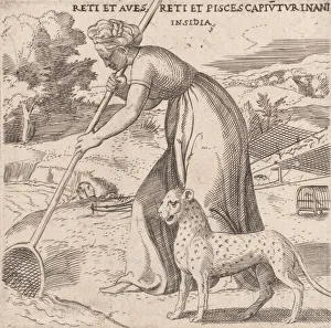 Enea Prints: Entrapment, ca. 1545-50. Creator: Enea Vico