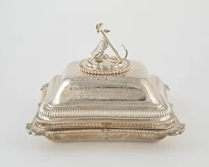 Samuel Hood Prints: Entree Dish with Cover from the Hood Service, London, 1806 / 07. Creator: Paul Storr