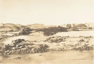Entree de la premiere Cataracte pres d Assouan, 1849-50