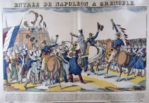 Entry Prints: Entree of Napoleon to Grenoble, March 1815, 19th century