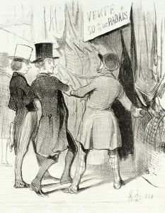 Shop Owner Prints: Entrez Messieurs...Voici de magnifiques paletots que je vends a perte