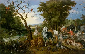 Garden Of Eden Gallery: The Entry of the Animals into Noahs Ark, 1613