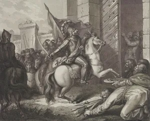 Vladimir Prints: Entry of Boleslaw the Brave into Kiev, Late 18th century
