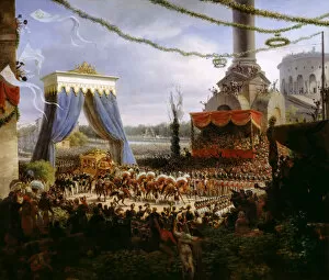 Baron 1775 1848 Gallery: Entry of Charles X into Paris, after his consecration, 6 June 1825
