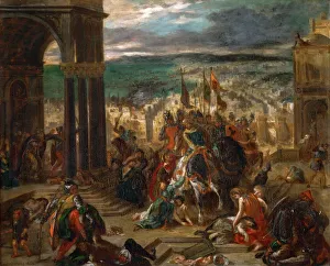 The Entry of the Crusaders in Constantinople. Artist: Delacroix, Eugene (1798-1863)